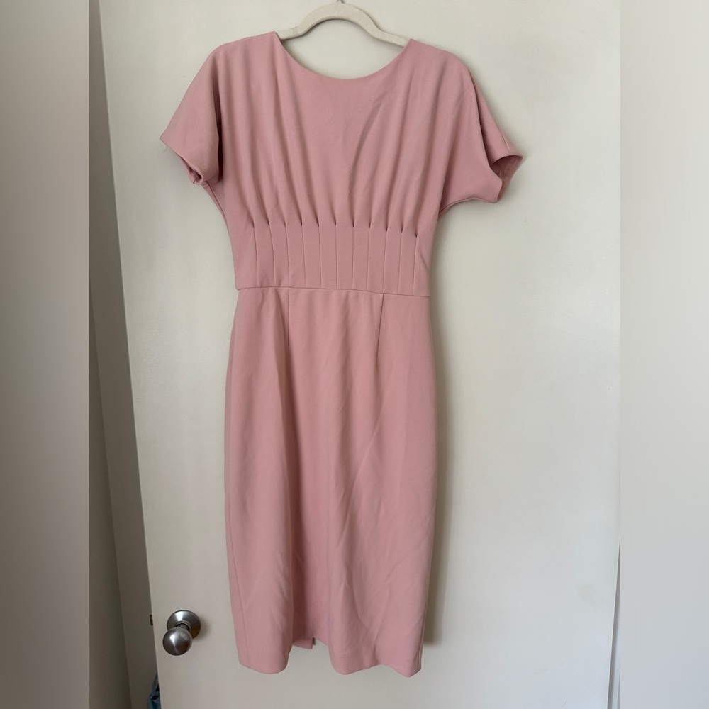 Pink business professional work dress